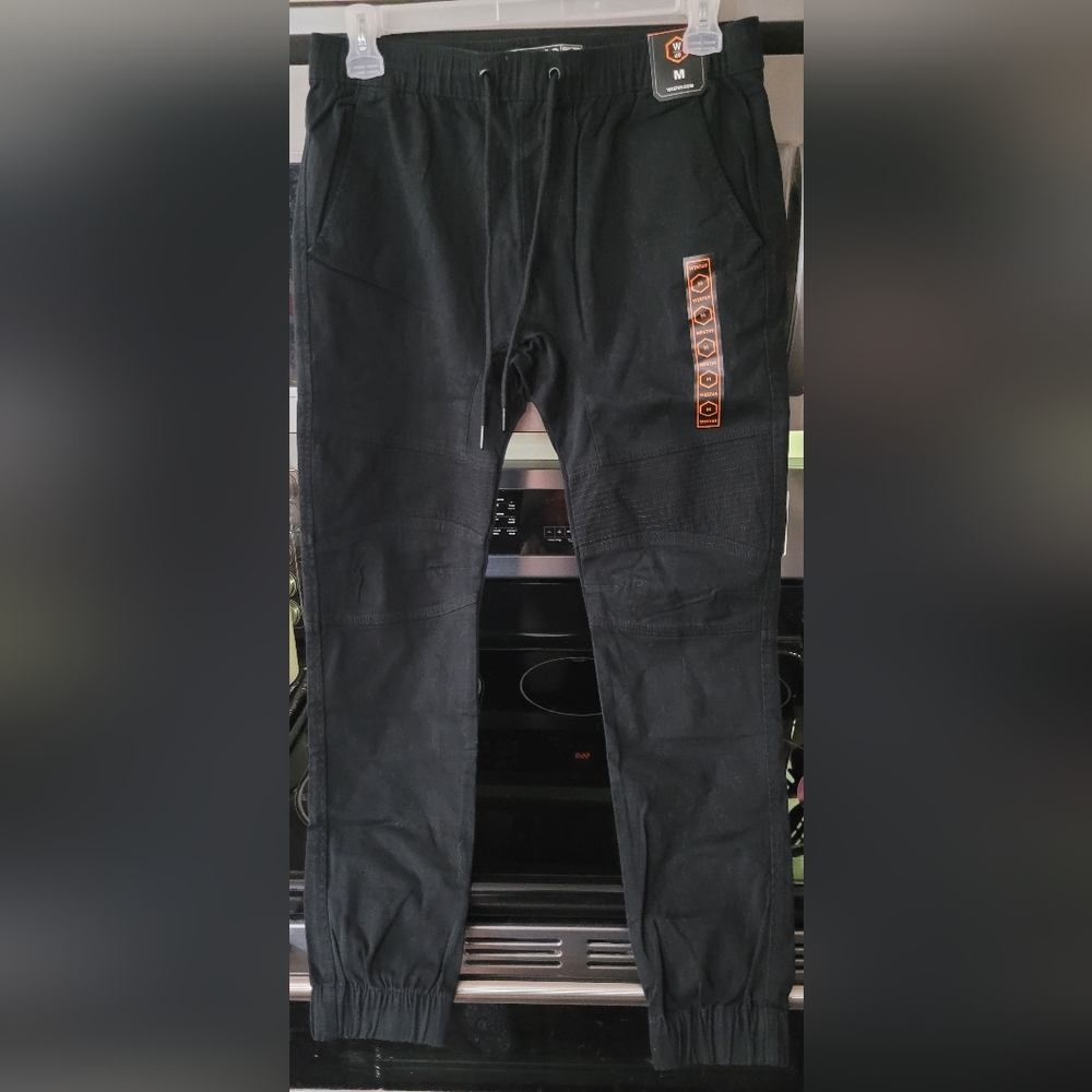 West 49 Brand Men's Black Twill Joggers By West 49